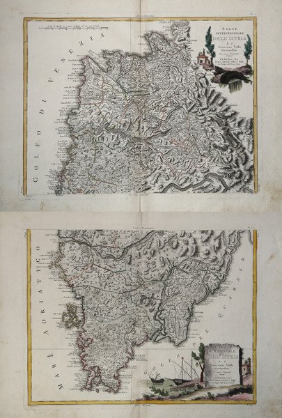 Parte Settentrionale dell'Istria di Giovanni Valle Giustinopolitano di nuova Projezione …