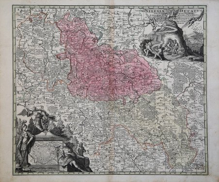 Silesiae Ducatus tam Superior quam Inferior juxta suos XVII minores …
