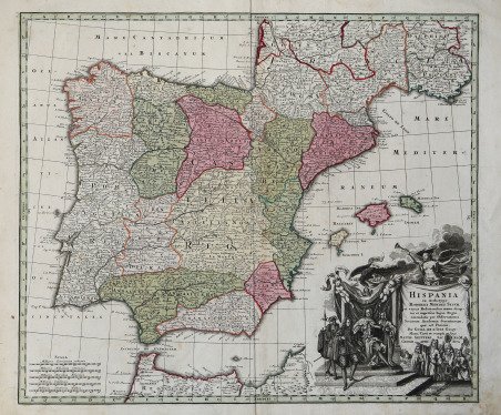 Hispania ex Archetypo Roderici Mendez Sylnvae et variis Relationibus manu …