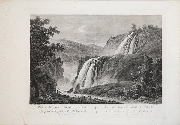 Veduta delle gran Cascatelle a Tivoli presa dalla parte del …