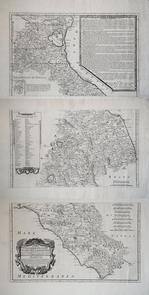 Nuova Carta Geografica dello Stato Ecclesiastico Delin.ta dal P. Cristof.ro …