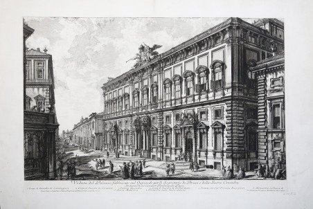 Veduta del Palazzo fabbricato sul Quirinale per le Segreterie de …