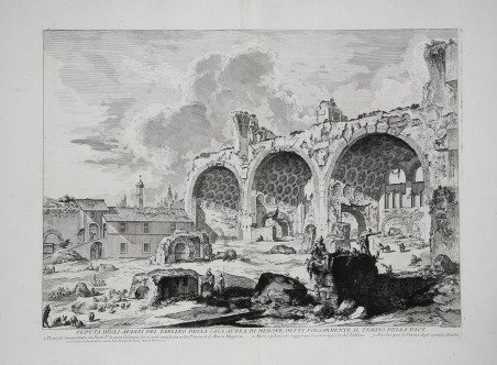 Veduta degli Avanzi del Tablino della Casa Aurea di Nerone, …