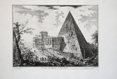 Veduta del Sepolcro di Cajo Cestio