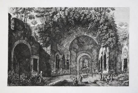 Veduta della Fonte, e delle Spelonche d'Egeria - fuori da …