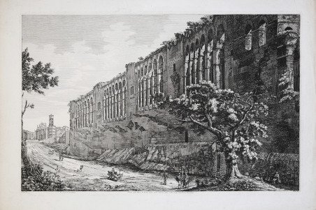 Veduta delle Mura di Roma, dalla parte interna della Città, …