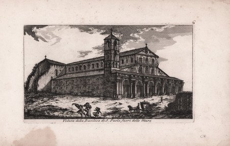 Veduta della Basilica di S. Paolo fuori delle Mure