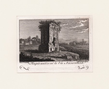 Tempio antico su la via Nomentana