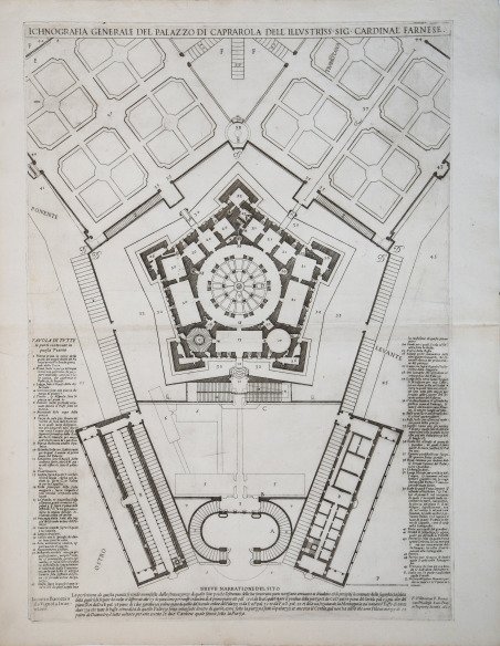 Ichnografia Generale del Palazzo di Caprarola dell'Illustriss. Sig. Cardinal' Farnese
