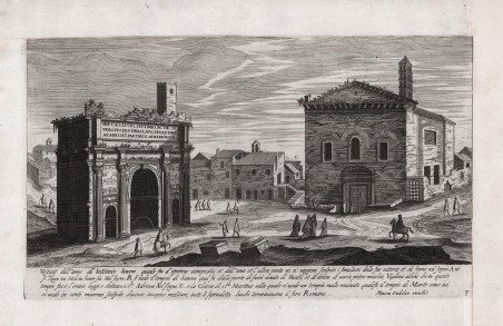 Vestigij dell'arco di Settimio Severo.