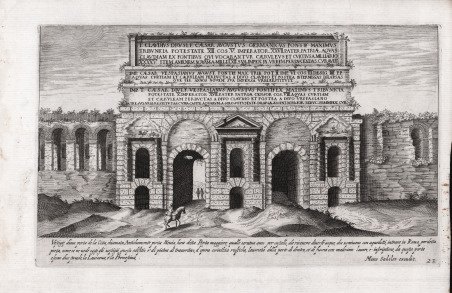 Vestigij d'una porta de la Citta, chiamata Antichamente porta Nevia, …