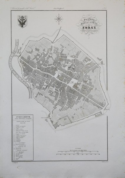 Pianta della Città di Forlì
