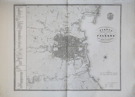 Pianta della città di Palermo e dei suoi contorni