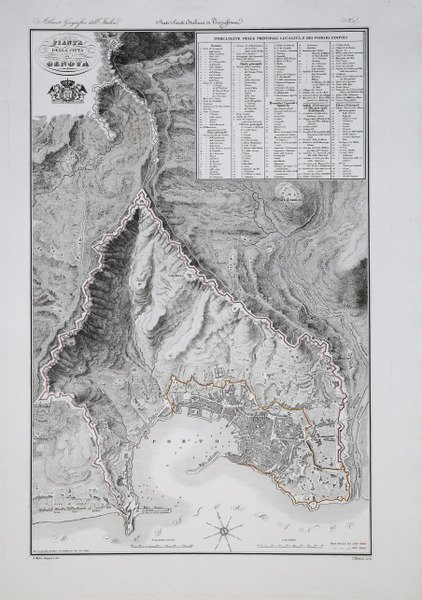 Pianta della Città di Genova
