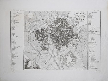 Pianta della Città di Parma