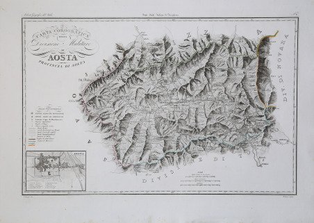 Carta Corografica della Divisione Militare di Aosta