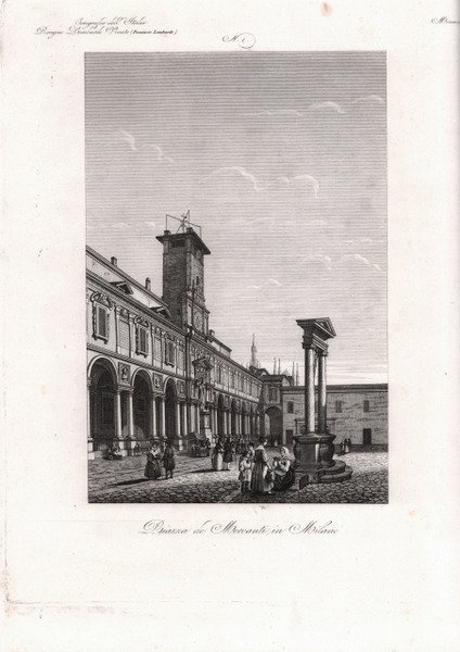 Piazza de Mercanti in Milano