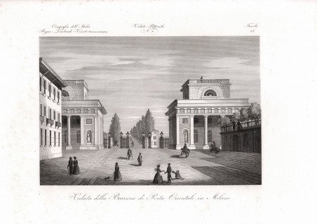 Veduta della Barriera di Porta Orientale in Milano
