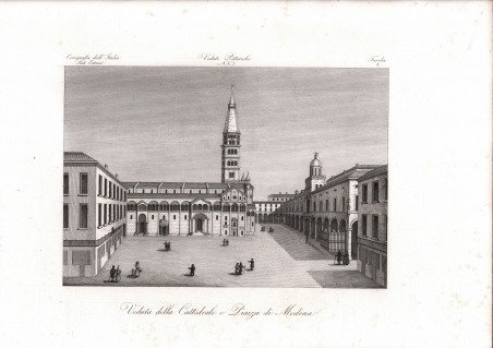 Veduta della Cattedrale e Piazza di Modena