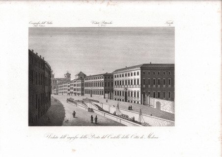 Veduta dell' ingresso della Porta del Castello della Città di …