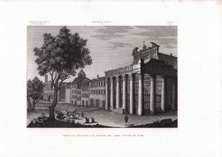 Tempio di Antonino e di Faustina nel Campo Vaccino di …