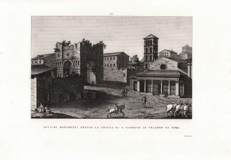 Antichi Monumenti presso la Chiesa di S. Giorgio in Velabro …