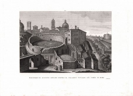 Mausoleo di Augusto situato dietro il Palazzo Vivaldi già Corea …