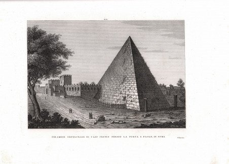 Piramide Sepolcrale di Cajo Cestio presso la Porta S. Paolo, …