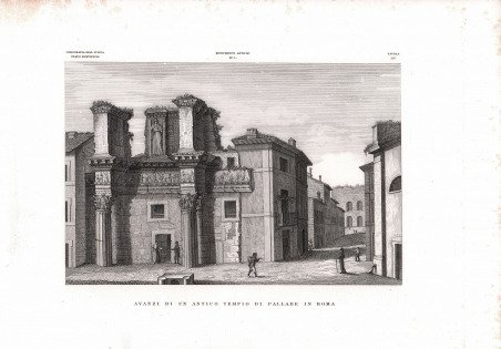 Avanzi di un antico Tempio di Pallade in Roma