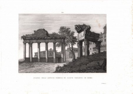 Avanzi dell'antico Tempio di Giove Tonante in Roma