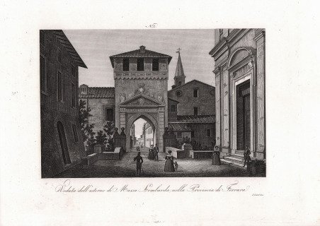 Veduta dell'esterno di Massa Lombarda nella provincia di Ferrara