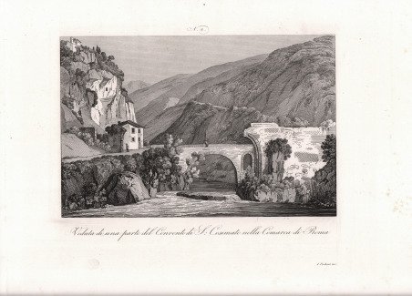 Veduta di una parte del Convento di S. Cosimato nella …