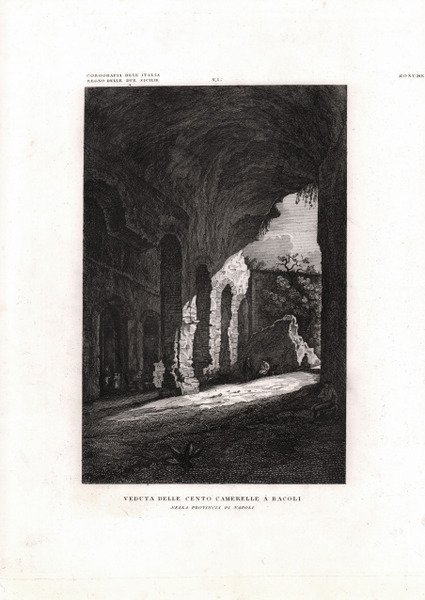 Veduta delle Cento Camerelle a Bacoli