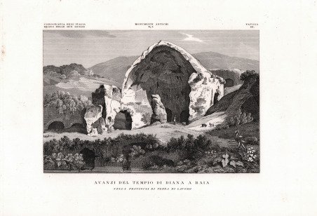 Avanzi del Tempio di Diana a Baia nella provincia di …