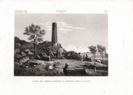 Avanzi del Tempio D'Ercole in Girgenti nella Sicilia