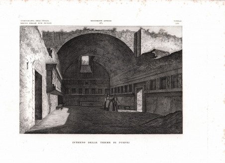 Interno delle Terme di Pompei