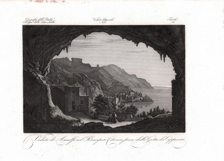 Veduta di Amalfi nel Principato Citeriore, presa dalla Grotta dei …