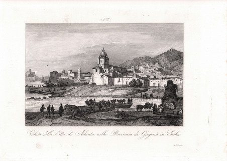 Veduta della Città di Alicata nella Provincia di Girgenti in …