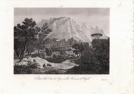 Veduta della Città di Capri nella Provincia di Napoli