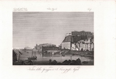 Veduta della Spiaggia di S. Lucia presso Napoli