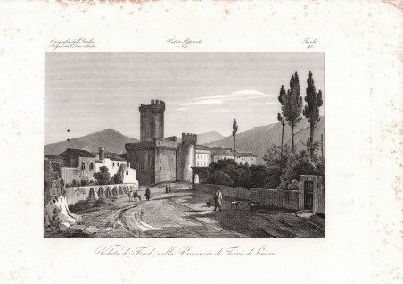 Veduta di Fondi nella Provincia di Terra di Lavoro