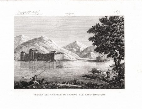 Veduta dei Castelli di Canero sul Lago Maggiore