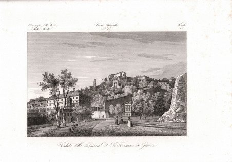 Veduta della Piazza di S. Tommaso di Genova