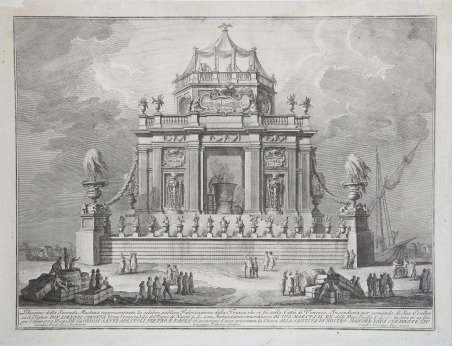 Disegno della Seconda Machina rappresentate la celebre publica Fabricazione della …