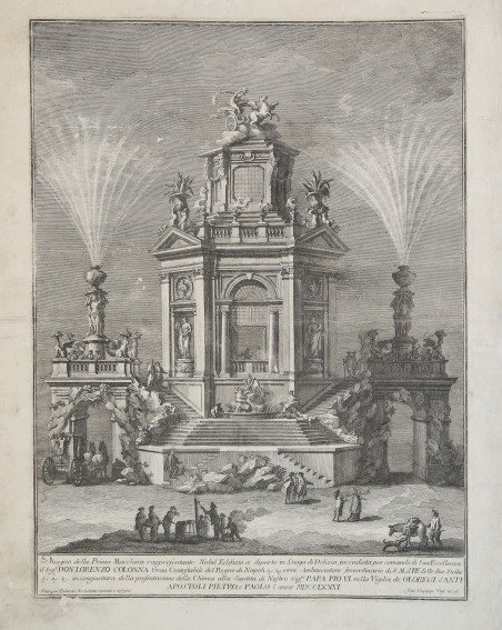 Disegno della Prima Macchina rappresentante Nobil'Edifizio a diporto in Luogo …