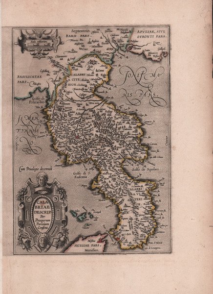 Calabriae Descrip. Per Prosperum Parisium Consent. | Immagine principale