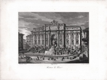 Disegno della Prospettiva de Portici nella Piazza di S. Pietro …