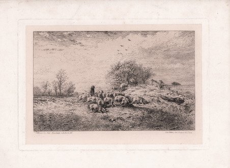 Paesaggio con contadini e un aratro