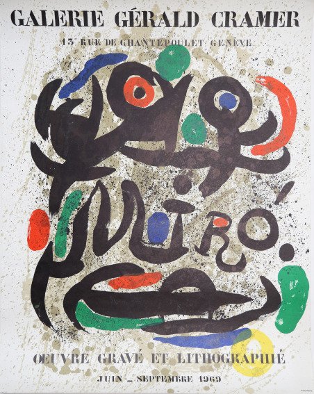 Galerie Gerald Cramer - Mirò Ouvre Gravé et Litographé