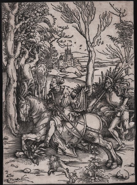 Cavaliere a cavallo e Lanzichenecco